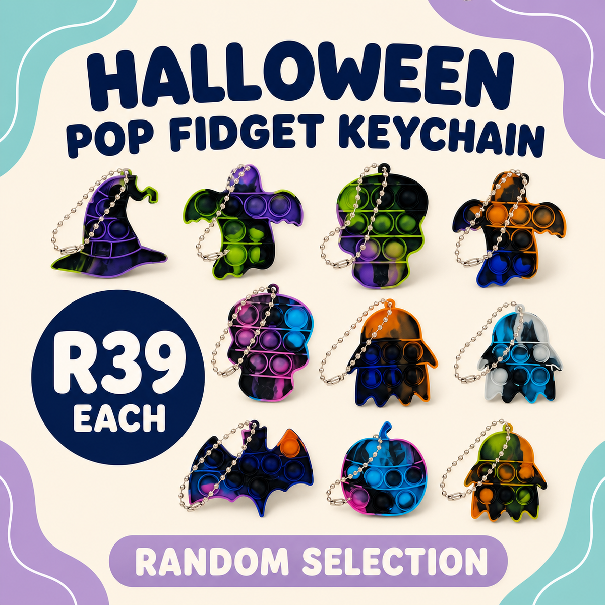 Halloween Pop Keychain
