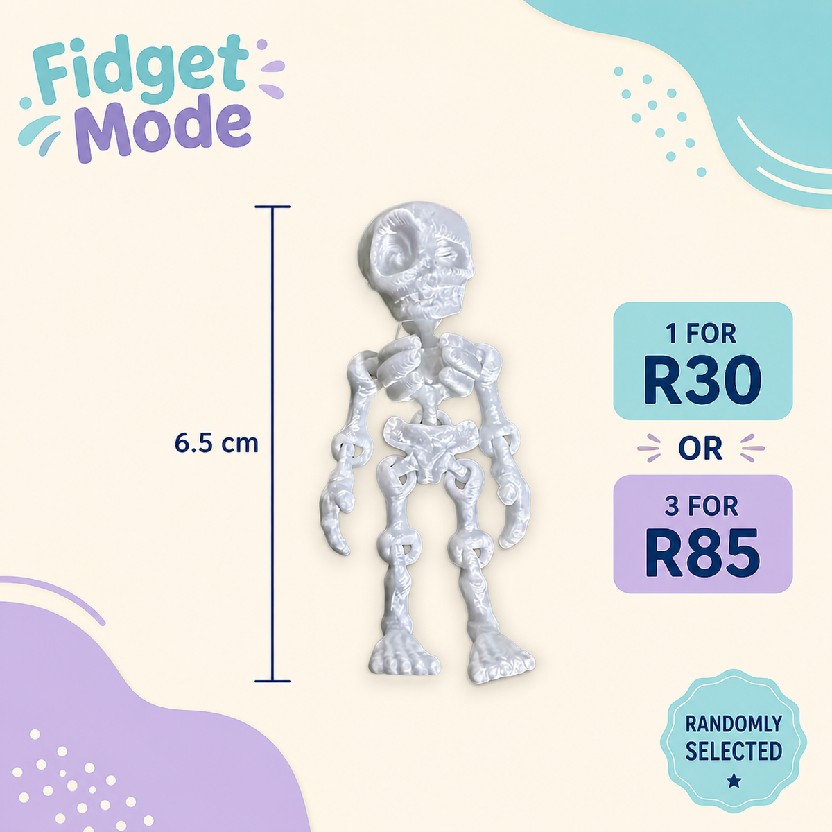 3D Printed Movable Skull Fidget