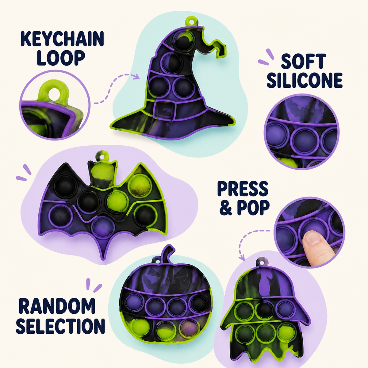 Halloween Pop Keychain